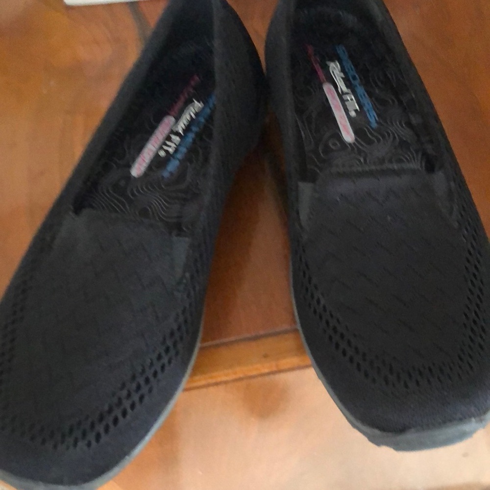 Skechers Black Slip-On Shoes